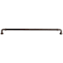 Top Knobs Reeded 12 Inch Center to Center Handle Cabinet Pull from the Chareau Collection Ash Gray