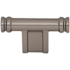 Top Knobs Newburn 2-1/4 Inch Bar Cabinet Knob from the Brockwell Collection Ash Gray