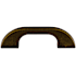 Top Knobs Neo 3 Inch Center to Center Handle Cabinet Pull from the Sanctuary Collection German Bronze