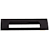 Top Knobs Europa 3-3/4 Inch Center to Center Finger Cabinet Pull from the Mercer Series Black