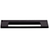 Top Knobs Europa 5 Inch Center to Center Finger Cabinet Pull from the Mercer Series Black