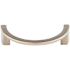 Top Knobs Half Circle 3-1/2 Inch Center to Center Handle Cabinet Pull from the Sanctuary Collection Brushed Satin Nickel