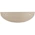 Top Knobs Half Circle 3-1/2 Inch Center to Center Pull Backplate from the Sanctuary Series Brushed Satin Nickel