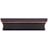 Top Knobs Glacier 3 Inch Center to Center Rectangular Cabinet Pull from the Mercer Series Umbrio