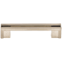 Top Knobs Flat 3-1/2 Inch Center to Center Handle Cabinet Pull from the Sanctuary Collection Brushed Satin Nickel