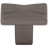 Top Knobs Quilted 1-1/4 Inch Rectangular Cabinet Knob from the Mercer Collection Ash Gray