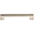 Top Knobs Flat 5 Inch Center to Center Handle Cabinet Pull from the Sanctuary Collection Brushed Satin Nickel