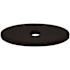 Top Knobs 1-1/4 Inch Small Oval Cabinet Knob Backplate from the Sanctuary Series Oil Rubbed Bronze