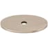Top Knobs 1-1/2 Inch Medium Oval Cabinet Knob Backplate from the Sanctuary Series Brushed Satin Nickel