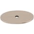 Top Knobs 1-3/4 Inch Large Oval Cabinet Knob Backplate from the Sanctuary Series Brushed Satin Nickel