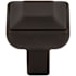 Top Knobs Podium 1 Inch Square Cabinet Knob from the Transcend Collection Sable