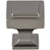 Top Knobs Transcend 1-1/8 Inch Square Cabinet Knob Ash Gray