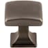 Top Knobs Contour 1-1/8 Inch Square Cabinet Knob from the Transcend Collection Ash Gray