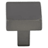 Top Knobs Channing 1-1/16 Inch Square Cabinet Knob from the Barrington Collection Ash Gray