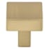 Top Knobs Channing 1-1/16 Inch Square Cabinet Knob from the Barrington Collection Honey Bronze