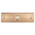 Top Knobs Channing 3 Inch Long Cabinet Knob Backplate from the Barrington Series Honey Bronze