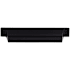 Top Knobs Channing 5 Inch Center to Center Cup Cabinet Pull from the Barrington Series Flat Black