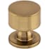 Top Knobs Lily 1-1/8 Inch Mushroom Cabinet Knob from the Serene Series Honey Bronze
