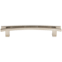 Top Knobs Flared 5 Inch Center to Center Bar Cabinet Pull from the Sanctuary Collection Brushed Satin Nickel