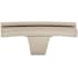 Top Knobs Flared 2-5/8 Inch Bar Cabinet Knob from the Sanctuary Collection Brushed Satin Nickel