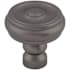 Top Knobs Devon 1-1/4 Inch Mushroom Cabinet Knob Ash Gray