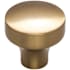 Top Knobs Kinney 1-1/4 Inch Mushroom Cabinet Knob from the Lynwood Collection Honey Bronze