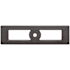 Top Knobs Hollin 3-3/4 Inch Center to Center Backplate for Cabinet Knobs from the Lynwood Series Ash Gray