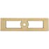 Top Knobs Hollin 3-3/4 Inch Center to Center Backplate for Cabinet Knobs from the Lynwood Series Honey Bronze