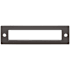 Top Knobs Hollin 3-3/4 Inch Center to Center Pull Backplate from the Lynwood Series Ash Gray