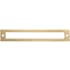 Top Knobs Hollin 6-5/16 Inch Center to Center Pull Backplate from the Lynwood Series Honey Bronze