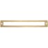 Top Knobs Hollin 7-9/16 Inch Center to Center Pull Backplate from the Lynwood Series Honey Bronze