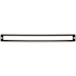 Top Knobs Hollin 12 Inch Center to Center Pull Backplate from the Lynwood Series Ash Gray