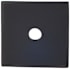Top Knobs 1 Inch Square Cabinet Knob Backplate from the Sanctuary Series Flat Black
