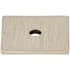 Top Knobs 1 Inch Square Cabinet Knob Backplate from the Sanctuary Series Brushed Satin Nickel