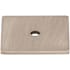 Top Knobs 1-1/4 Inch Square Cabinet Knob Backplate from the Sanctuary Series Brushed Satin Nickel