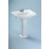 TOTO Clayton 27" Pedestal Bathroom Sink with Single Faucet Hole Drilled and Overflow - Pedestal Included Cotton