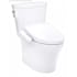 TOTO Washlet+ Aquia IV Arc Two-piece Elongated Dual Flush 1.28 And 0.9 GPF Toilet With S2 Bidet Seat Cotton White