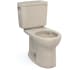TOTO Drake 1.6 GPF Two Piece Round Chair Height Toilet with Left Hand Lever Bone