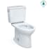 TOTO Drake 1.28 GPF Two Piece Elongated Chair Height Toilet with Left Hand Lever Cotton