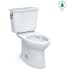 TOTO Drake 1.28 GPF Two Piece Elongated Chair Height Toilet with Left Hand Lever Cotton