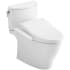 TOTO Nexus 1 GPF Two Piece Elongated Toilet with Left Hand Lever - Bidet Seat Included Cotton