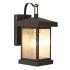 Trans Globe Lighting Asian Single Light Down Lighting Outdoor Square Wall Sconce from the Outdoor Collection Weather Bronze