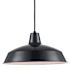 Trans Globe Lighting Sherman Single Light 7" Tall Industrial Dome Shaped Indoor Pendant Black