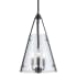 Trans Globe Lighting Alivia 3 Light 11" Wide Taper Candle Pendant Black