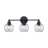 Trans Globe Lighting Polverini 3 Light 24" Wide Bathroom Vanity Light Black