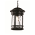 Trans Globe Lighting Chimney Stack 19" Height 1 Light Outdoor Pendant Black