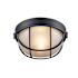 Trans Globe Lighting 10" Width 1 Light Flush Mount Bulkhead Outdoor Wall Sconce Black