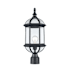 Trans Globe Lighting Wentworth 20" Tall Post Light Black
