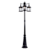 Trans Globe Lighting 3 Light Outdoor Post Lantern - 79" Height Post Included Black