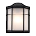 Trans Globe Lighting Fowler 1 Light Outdoor Wall Sconce - 7.5 Inches Wide Black